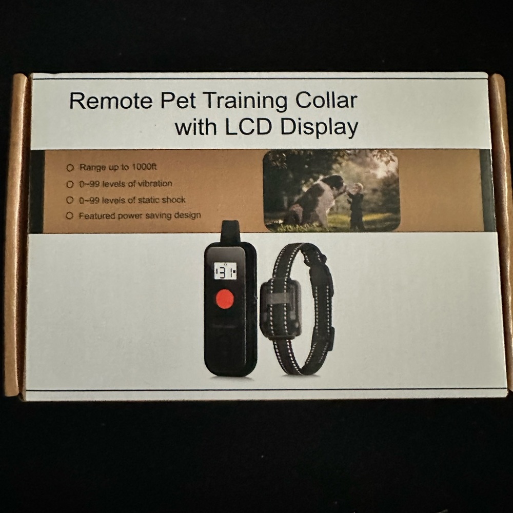 Remote Pet Training Collar with LCD Display